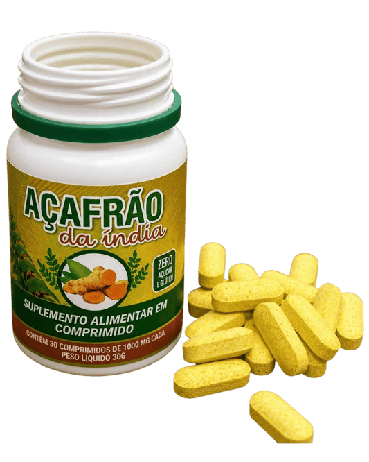 Açafrão da Índia – 30 Comprimidos de 1000mg