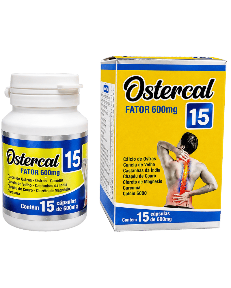 Ostercal Fator 600mg – 15 Cápsulas