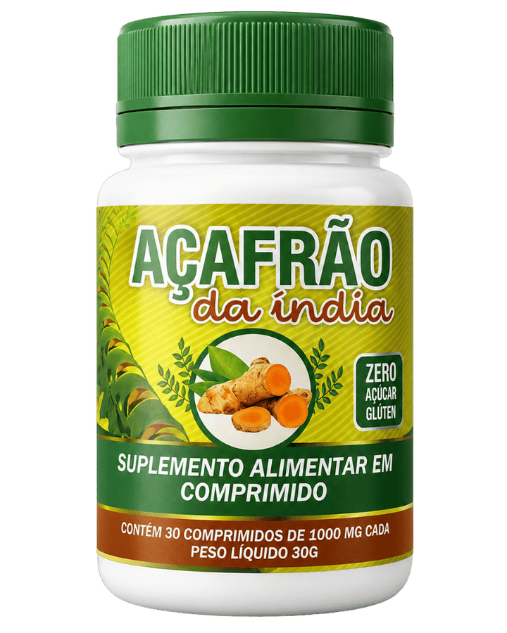 Açafrão da Índia – 30 Comprimidos de 1000mg